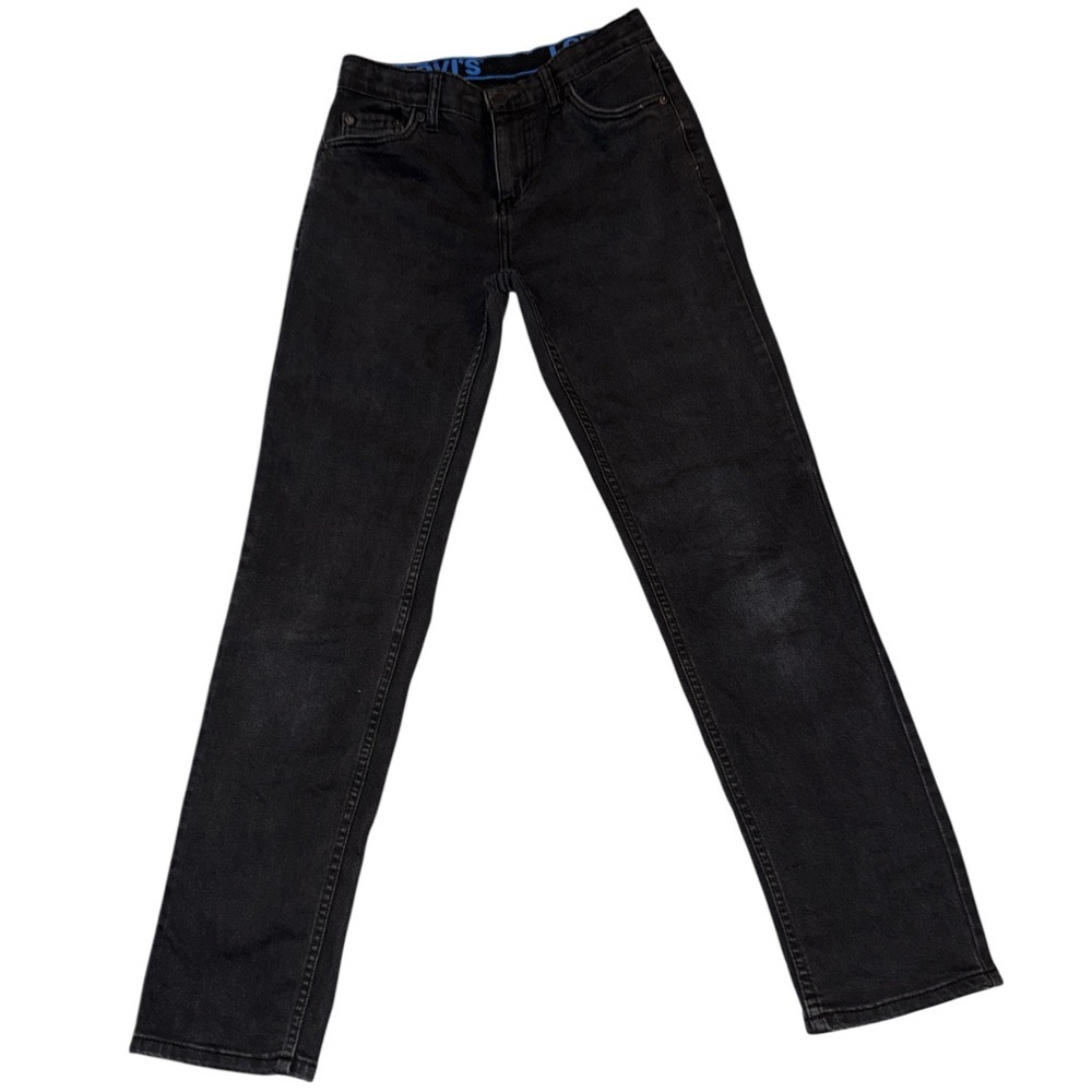Levi's Boys Dark Gray/Black Straight Jeans Size 14 Regular
